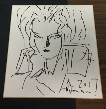 Educational authentic reference image (Screenshot 2024-04-02 221828). — educational authentic (REAL) shikishi reference associated with Yoshitaka Amano