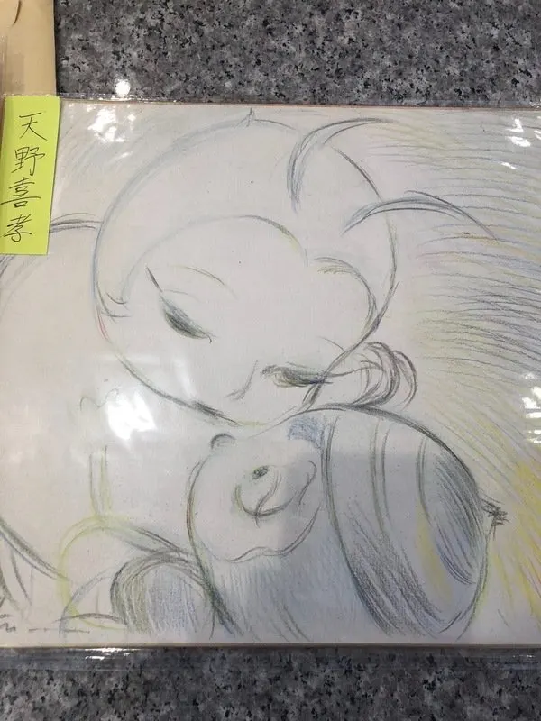 Educational authentic reference image (filaweewee). — educational authentic (REAL) shikishi reference associated with Yoshitaka Amano