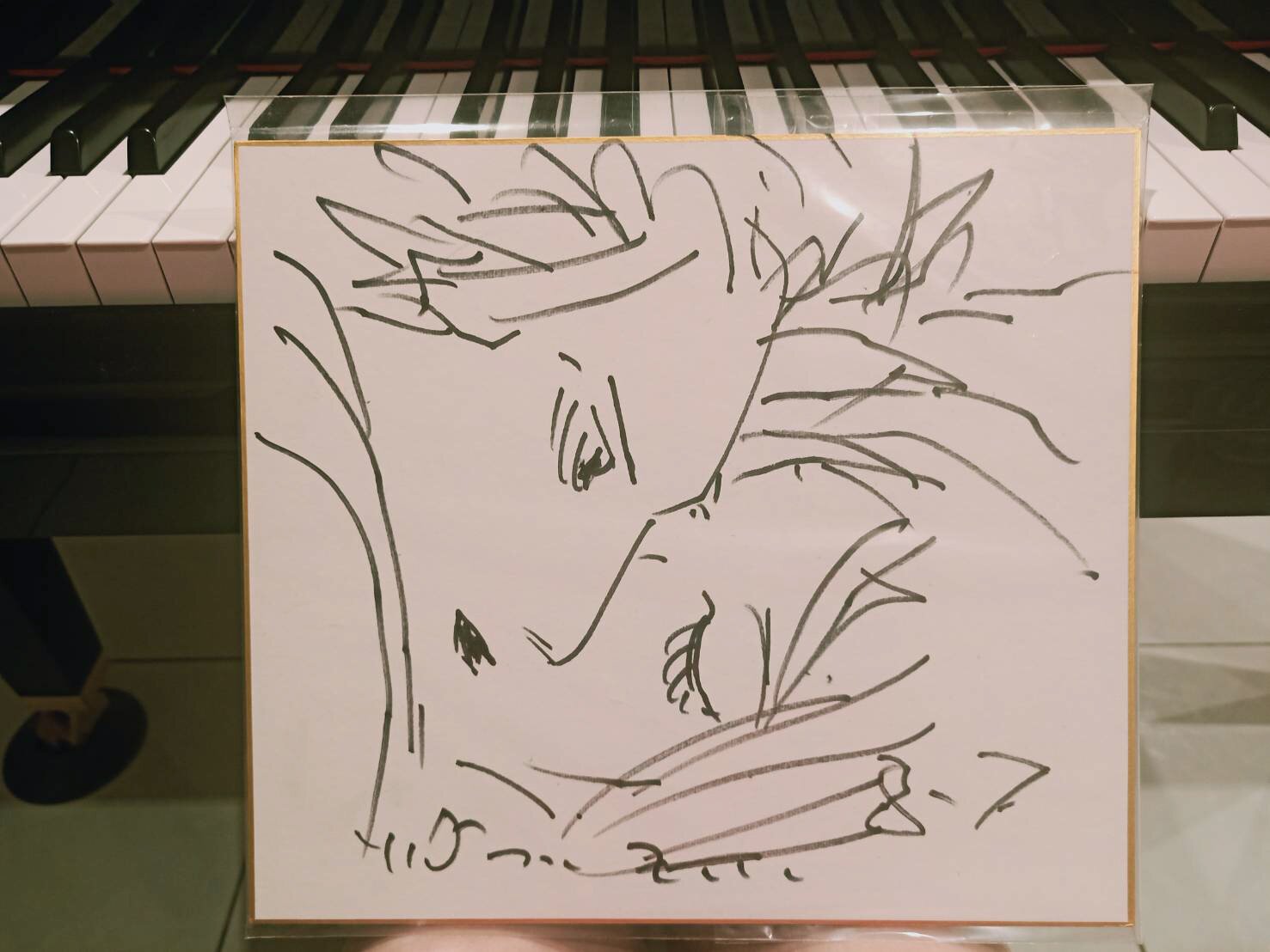Educational authentic reference image (EvuMAbgU8AMldZT). — educational authentic (REAL) shikishi reference associated with Yoshitaka Amano