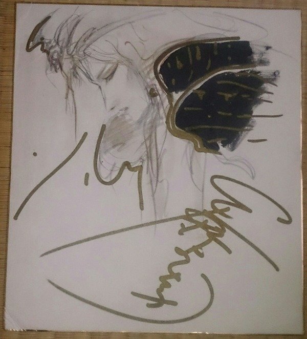 Educational authentic reference image (aewartttt). — educational authentic (REAL) shikishi reference associated with Yoshitaka Amano