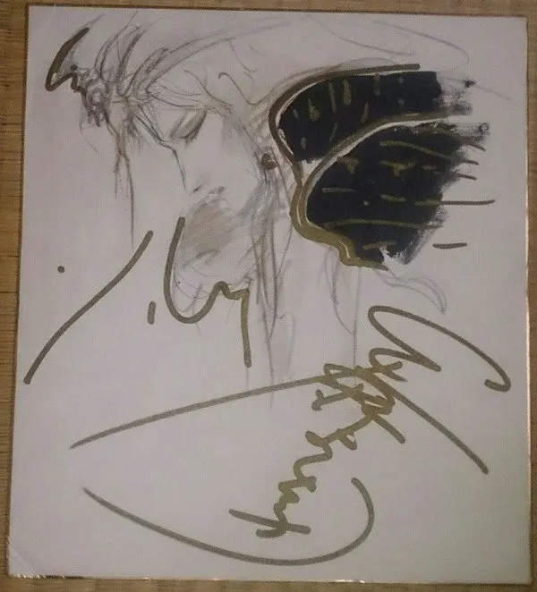 Educational authentic reference image (aewartttt). — educational authentic (REAL) shikishi reference associated with Yoshitaka Amano