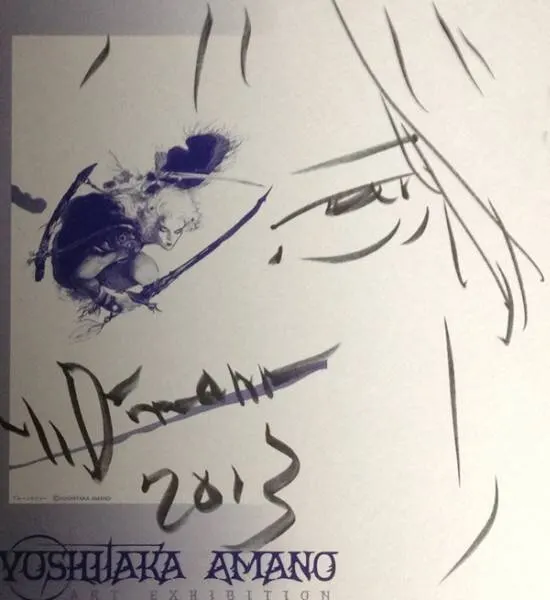 Educational authentic reference image (u55917392.2). — educational authentic (REAL) shikishi reference associated with Yoshitaka Amano