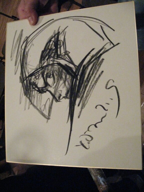 Educational authentic reference image (gatchaman-autograph). — educational authentic (REAL) shikishi reference associated with Yoshitaka Amano