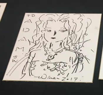 Educational authentic reference image (Screenshot 2024-04-02 221835). — educational authentic (REAL) shikishi reference associated with Yoshitaka Amano