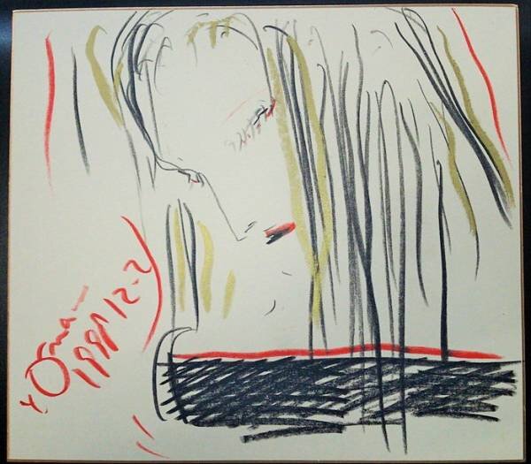 Educational authentic reference image (w107330521.1). — educational authentic (REAL) shikishi reference associated with Yoshitaka Amano
