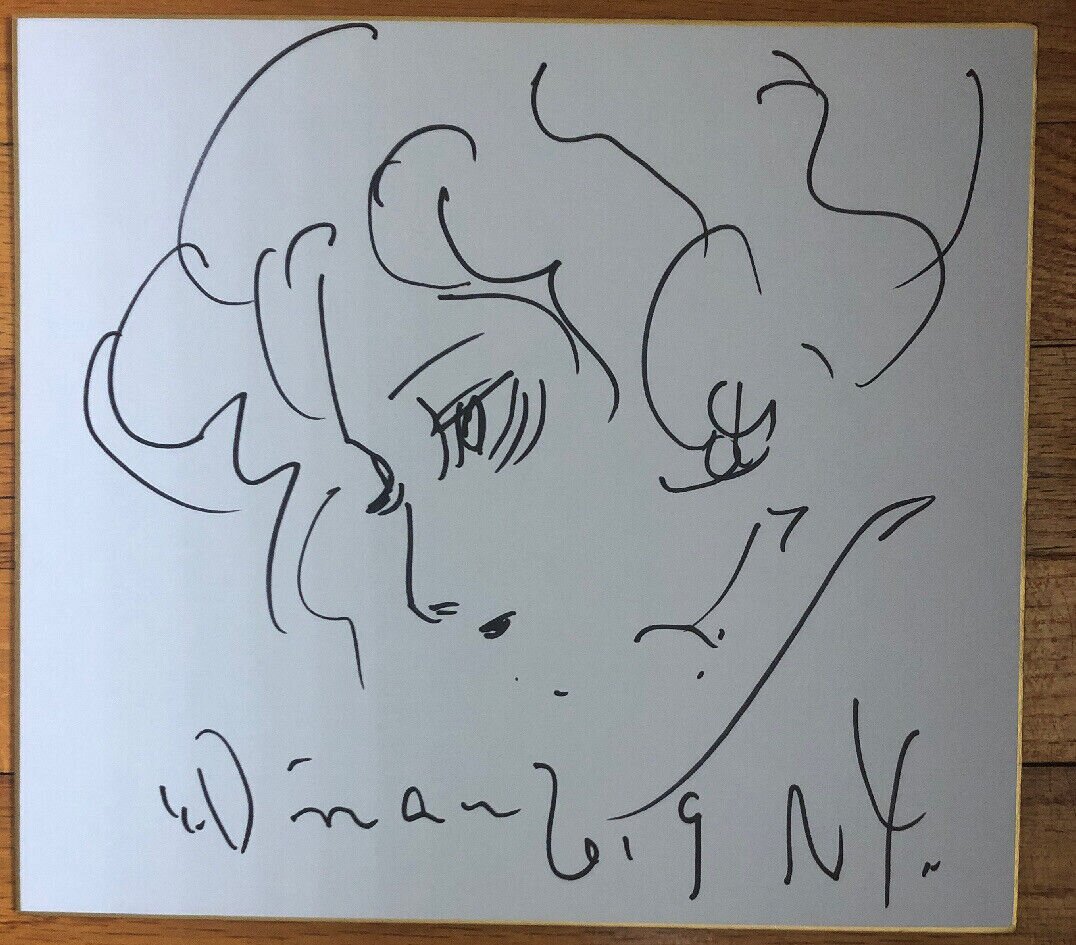 Educational authentic reference image (s-l1600). — educational authentic (REAL) shikishi reference associated with Yoshitaka Amano