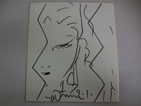 Educational authentic reference image (e183197356.1). — educational authentic (REAL) shikishi reference associated with Yoshitaka Amano