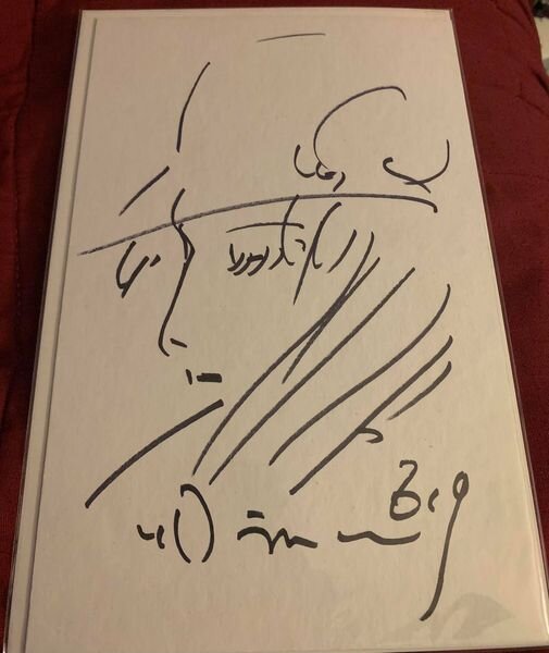 Educational authentic reference image (257129990_10220527427560597_5574316943639946113_n). — educational authentic (REAL) shikishi reference associated with Yoshitaka Amano