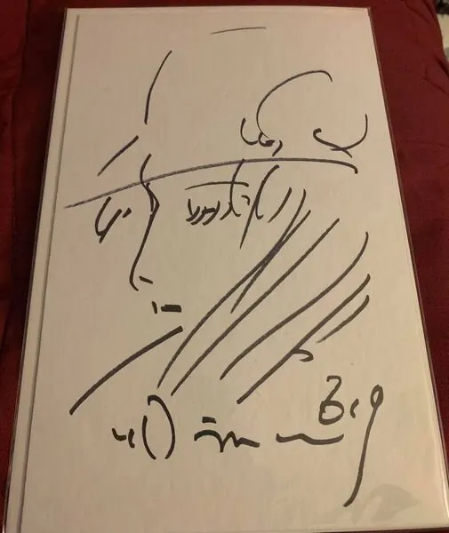 Educational authentic reference image (257129990_10220527427560597_5574316943639946113_n). — educational authentic (REAL) shikishi reference associated with Yoshitaka Amano