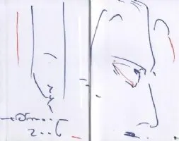 Educational authentic reference image (amano_hero). — educational authentic (REAL) shikishi reference associated with Yoshitaka Amano