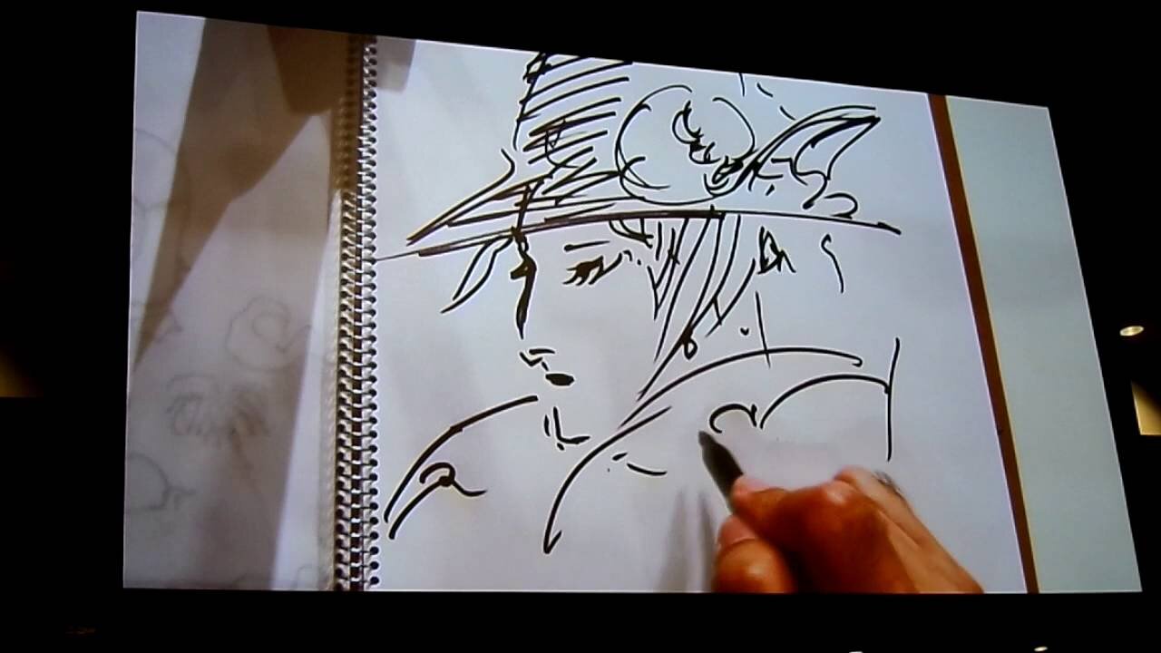 Educational authentic reference image (maxresdeeeefault). — educational authentic (REAL) shikishi reference associated with Yoshitaka Amano
