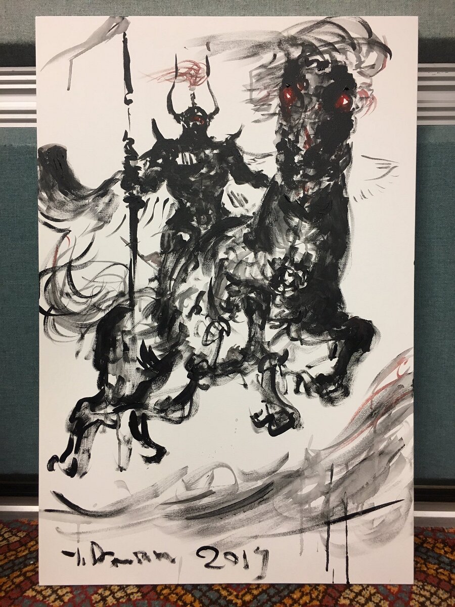 Educational authentic reference image (DIM0EQeV4AAa86E). — educational authentic (REAL) shikishi reference associated with Yoshitaka Amano