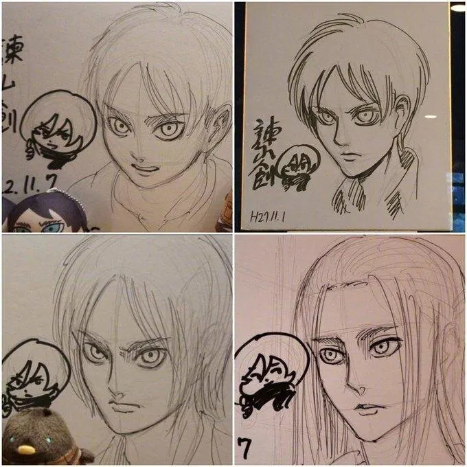 Educational authentic reference image (w700d1q75cms). — educational authentic (REAL) shikishi reference associated with Hajime Isayama