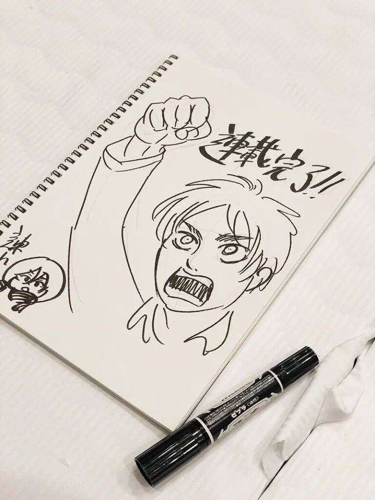 Educational authentic reference image (EMuMFRnU4AAoEl2). — educational authentic (REAL) shikishi reference associated with Hajime Isayama