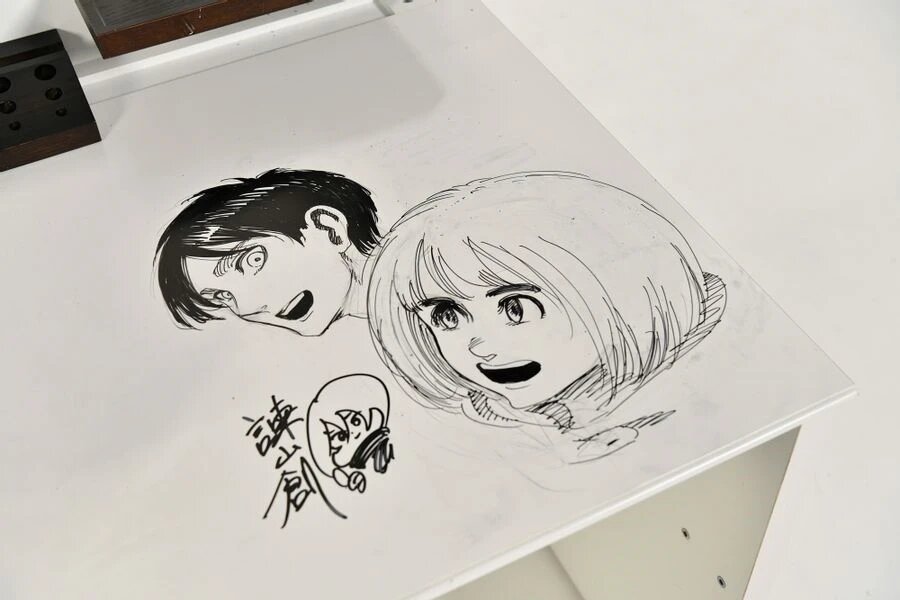 Educational authentic reference image (hajime-isayama-depth-71-WHMJK). — educational authentic (REAL) shikishi reference associated with Hajime Isayama