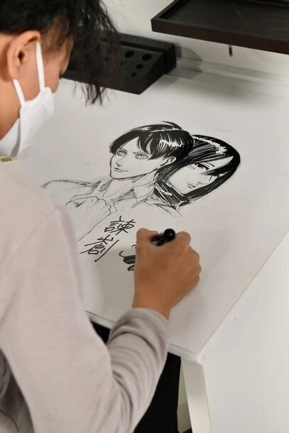 Educational authentic reference image (hajime-isayama-depth-71-X9N6G). — educational authentic (REAL) shikishi reference associated with Hajime Isayama