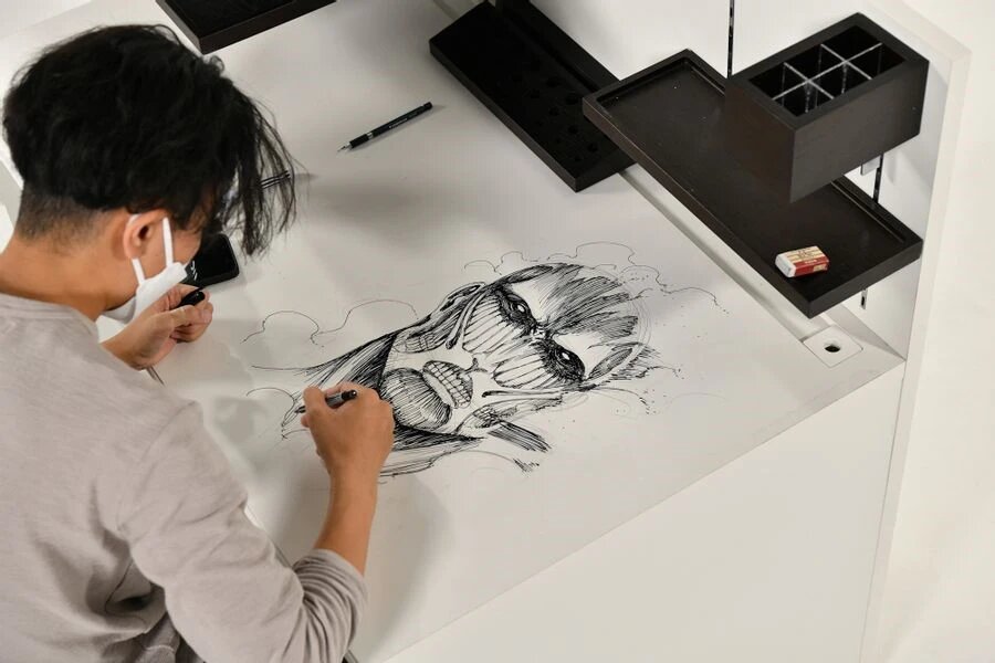Educational authentic reference image (hajime-isayama-depth-71-7IU27). — educational authentic (REAL) shikishi reference associated with Hajime Isayama