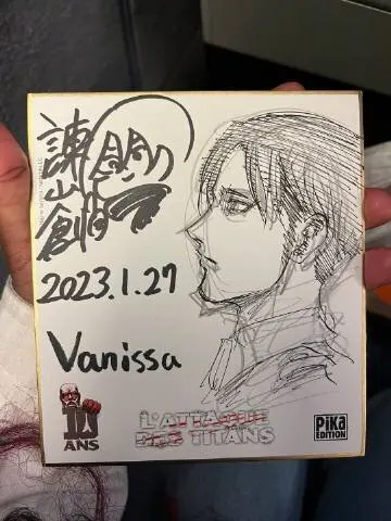 Educational authentic reference image (u=4178421642,343934716&fm=253&app=138&f=JPEG). — educational authentic (REAL) shikishi reference associated with Hajime Isayama