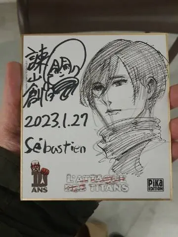 Educational authentic reference image (u=2343385553,840065242&fm=253&app=138&f=JPEG). — educational authentic (REAL) shikishi reference associated with Hajime Isayama