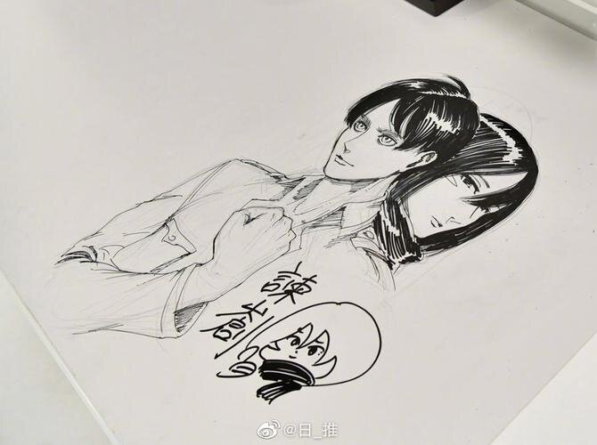 Educational authentic reference image (u=3063643927,2121961222&fm=253&app=120&f=JPEG). — educational authentic (REAL) shikishi reference associated with Hajime Isayama