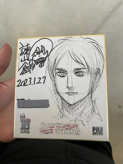 Educational authentic reference image (Screenshot 2025-06-04 at 02-28-25 百度识图搜索结果). — educational authentic (REAL) shikishi reference associated with Hajime Isayama