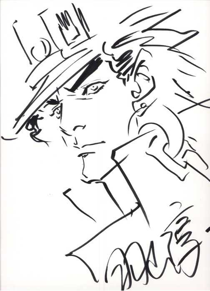 Educational authentic reference image (433px-JHayama_Jotaro_Unknown_1). — educational authentic (REAL) shikishi reference associated with Junichi Hayama