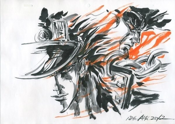 Educational authentic reference image (tumblr_myn7y4aG471sm6jgoo3_640). — educational authentic (REAL) shikishi reference associated with Junichi Hayama