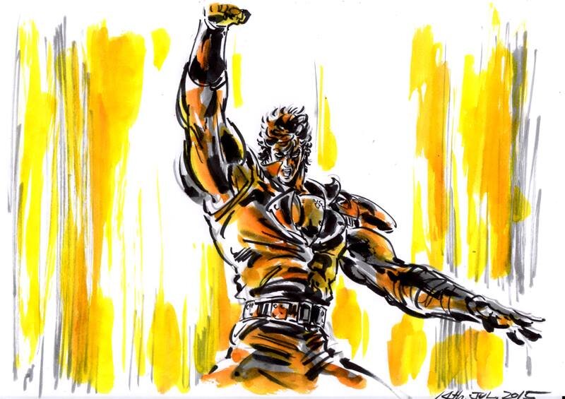 Educational authentic reference image (kenshiro-6). — educational authentic (REAL) shikishi reference associated with Junichi Hayama