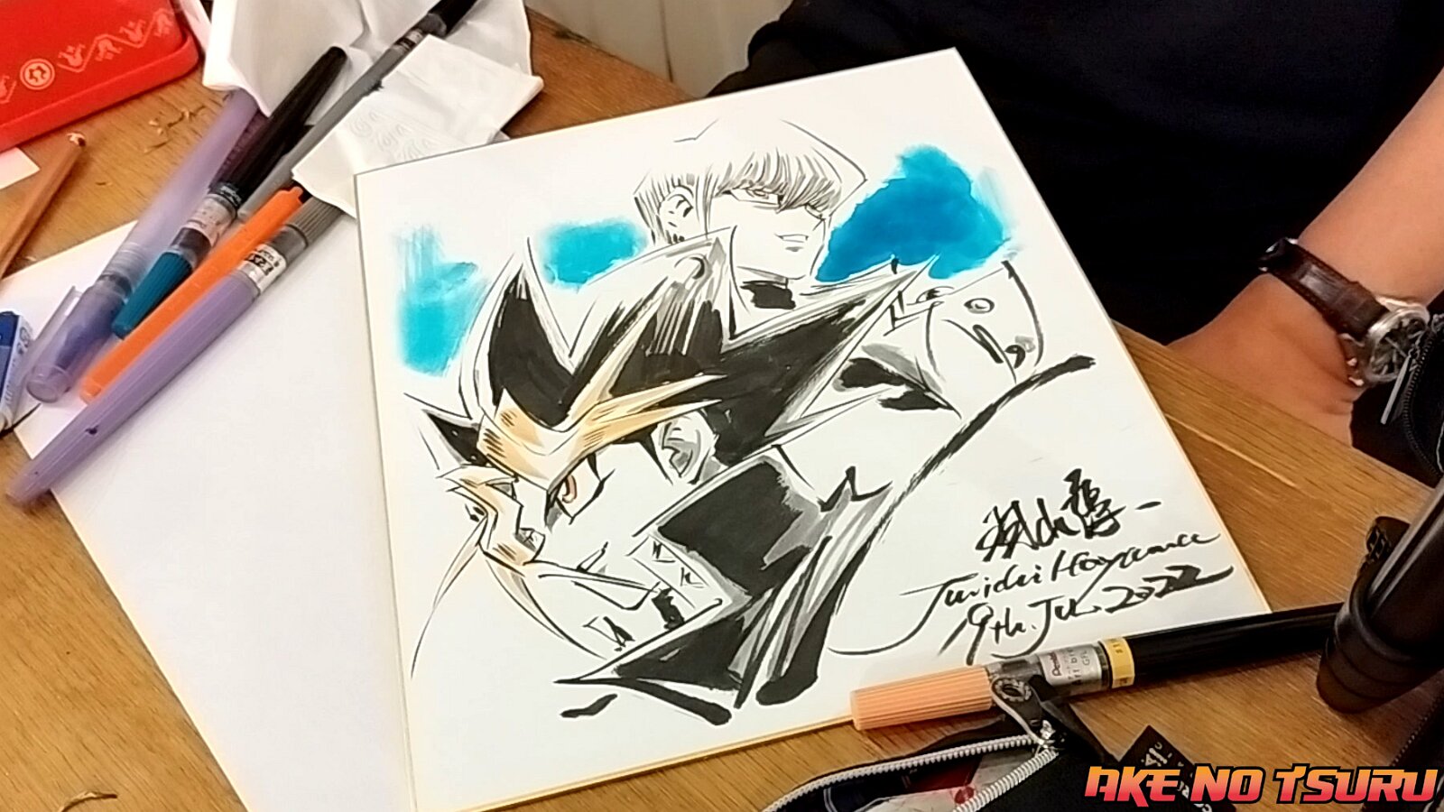 Educational authentic reference image (FY_rQwiXEAAouiQ). — educational authentic (REAL) shikishi reference associated with Junichi Hayama
