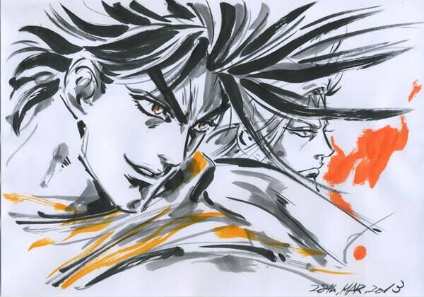 Educational authentic reference image (my-favourite-artworks-by-junichi-hayama-v0-zvll6z2wd3491). — educational authentic (REAL) shikishi reference associated with Junichi Hayama