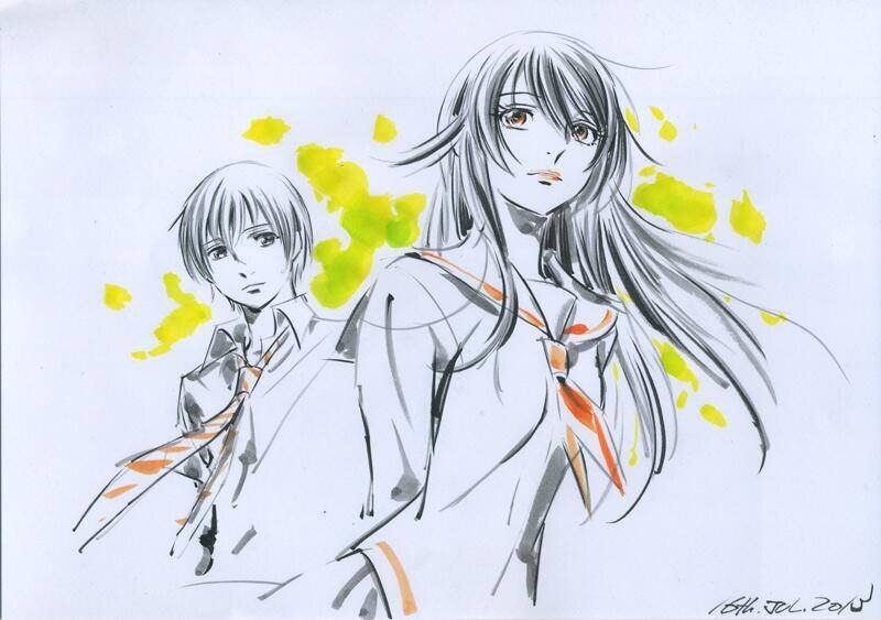 Educational authentic reference image (64064_672809262733462_493348163_n). — educational authentic (REAL) shikishi reference associated with Junichi Hayama