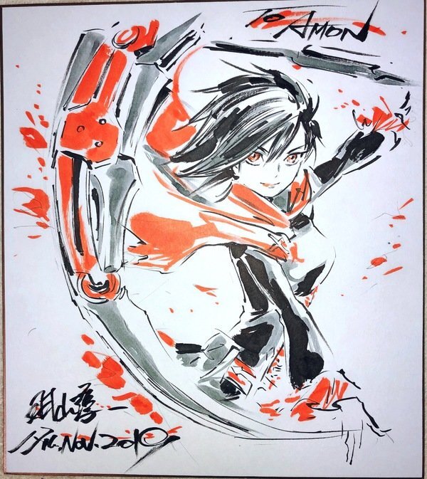 Educational authentic reference image (eaweawewrrr). — educational authentic (REAL) shikishi reference associated with Junichi Hayama