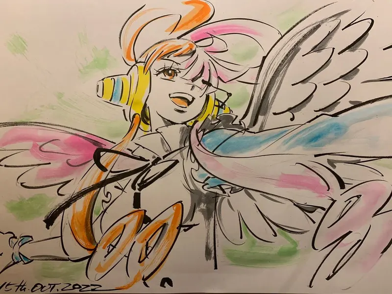 Educational authentic reference image (FfCp0iVVEAAUp8s). — educational authentic (REAL) shikishi reference associated with Junichi Hayama