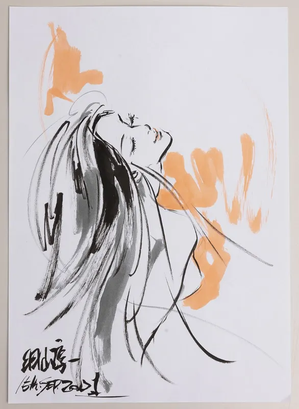 Educational authentic reference image (3C5A6523edit02). — educational authentic (REAL) shikishi reference associated with Junichi Hayama