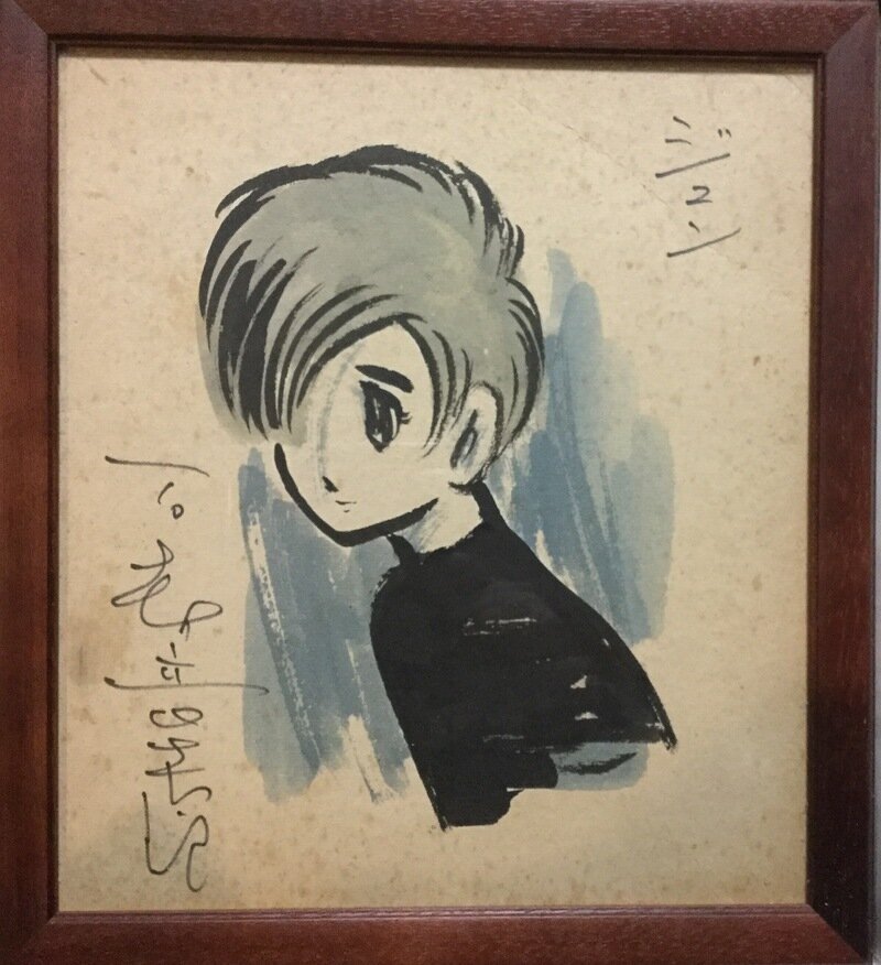 Educational authentic reference image (filawewe). — educational authentic (REAL) shikishi reference associated with Shotaro Ishinomori