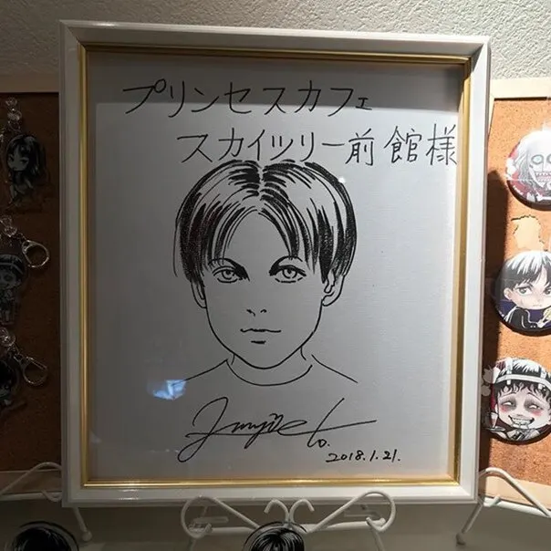 Educational authentic reference image (tzobK0vE5tk). — educational authentic (REAL) shikishi reference associated with Junji ITO