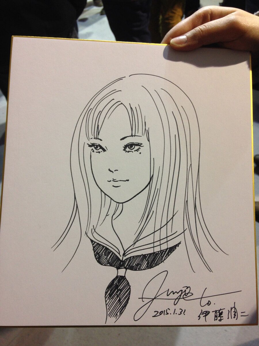 Educational authentic reference image (ob_531065_img-0986). — educational authentic (REAL) shikishi reference associated with Junji ITO