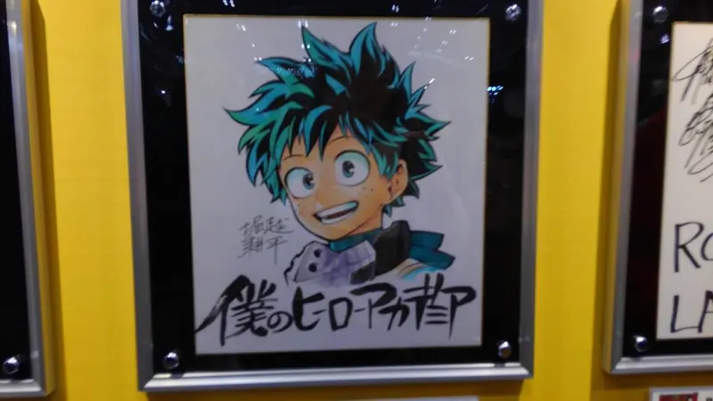 Educational authentic reference image (HwjkAyq). — educational authentic (REAL) shikishi reference associated with Kohei Horikoshi