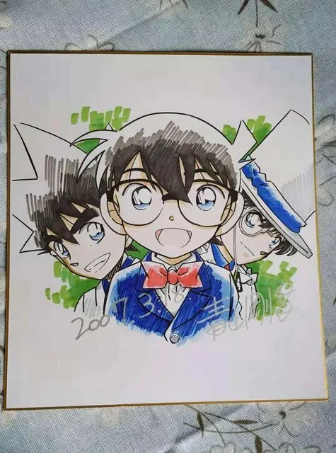 Educational counterfeit reference image (H5f31638b54d64728b14177f697e67275R.jpg_640x640Q90.jpg_). — educational counterfeit (FAKE) shikishi reference associated with Gosho Aoyama