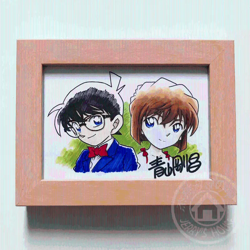 Educational counterfeit reference image (O1CN01iHCkyb1alVRCSDNU3_!!2457853370.jpg_Q75.jpg_). — educational counterfeit (FAKE) shikishi reference associated with Gosho Aoyama