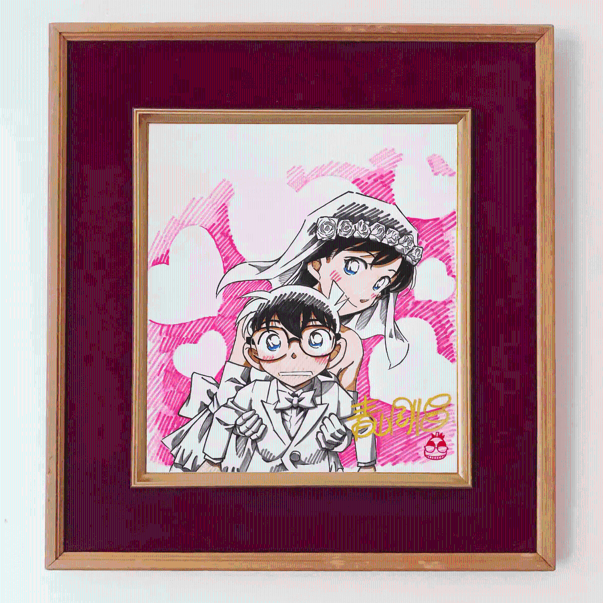 Educational counterfeit reference image (O1CN01LkKUKm1alVZSJ4v1c_!!2457853370.jpg_Q75.jpg_). — educational counterfeit (FAKE) shikishi reference associated with Gosho Aoyama