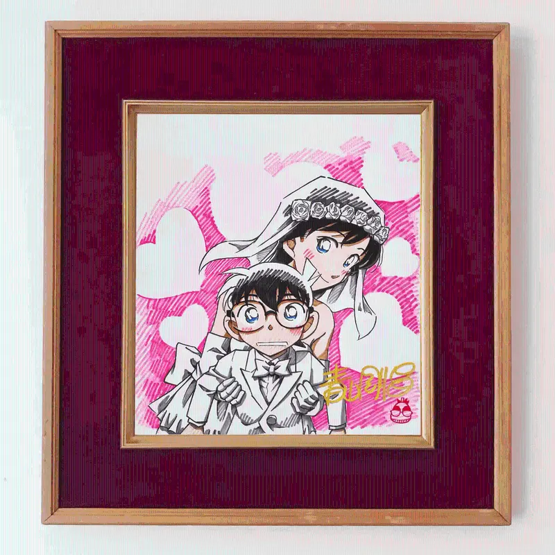 Educational counterfeit reference image (O1CN01LkKUKm1alVZSJ4v1c_!!2457853370.jpg_Q75.jpg_). — educational counterfeit (FAKE) shikishi reference associated with Gosho Aoyama