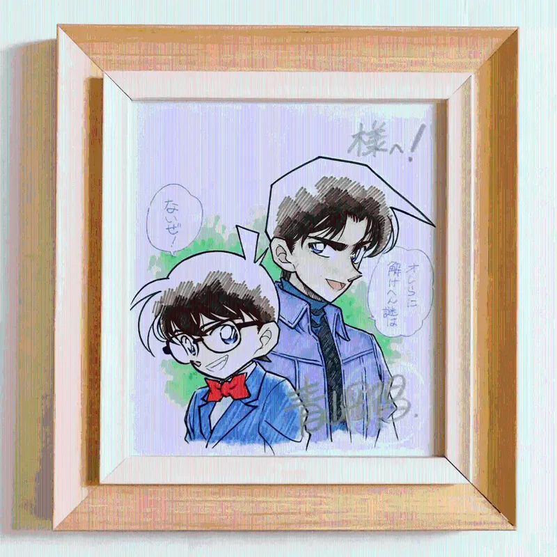 Educational counterfeit reference image (O1CN01nKY7Zg1alVSZoxD8R_!!2457853370.jpg_Q75.jpg_). — educational counterfeit (FAKE) shikishi reference associated with Gosho Aoyama