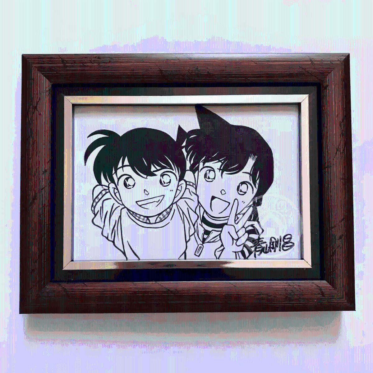 Educational counterfeit reference image (O1CN01Mm6Jgg1alVUuJQIfg_!!2457853370.jpg_Q75.jpg_). — educational counterfeit (FAKE) shikishi reference associated with Gosho Aoyama