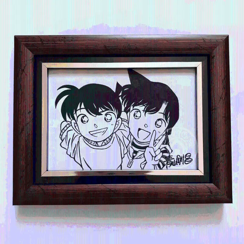 Educational counterfeit reference image (O1CN01Mm6Jgg1alVUuJQIfg_!!2457853370.jpg_Q75.jpg_). — educational counterfeit (FAKE) shikishi reference associated with Gosho Aoyama