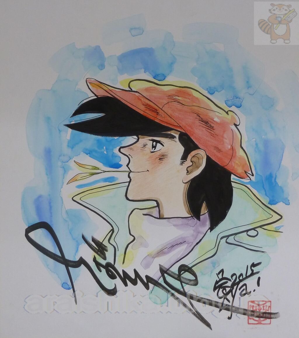Educational authentic reference image (41dd0da0). — educational authentic (REAL) shikishi reference associated with Tetsuya Chiba