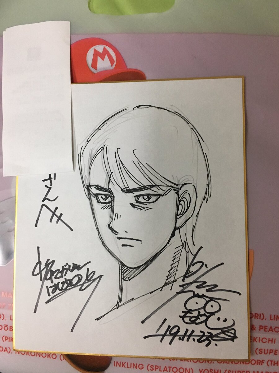 Educational authentic reference image (EKDVwdnUYAApz3s). — educational authentic (REAL) shikishi reference associated with George Morikawa