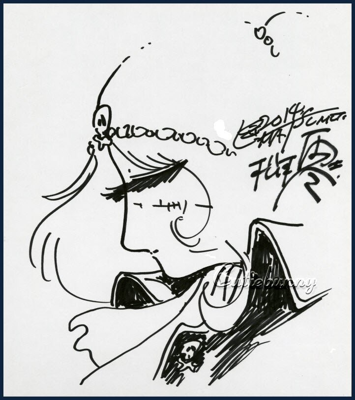 Educational authentic reference image (lkzrzkvubl_o). — educational authentic (REAL) shikishi reference associated with Leiji Matsumoto