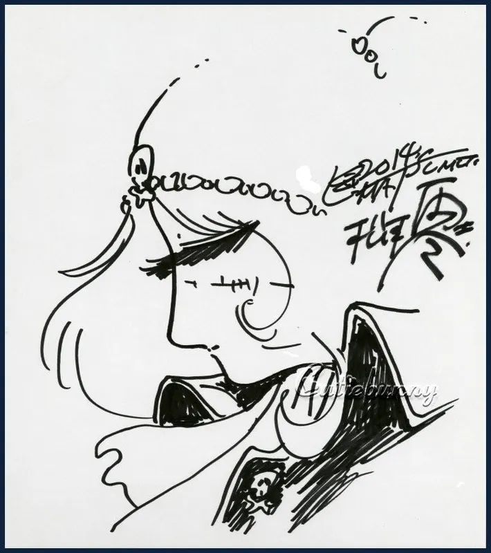 Educational authentic reference image (lkzrzkvubl_o). — educational authentic (REAL) shikishi reference associated with Leiji Matsumoto