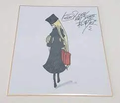 Educational counterfeit reference image (imagerwrtarrwes). — educational counterfeit (FAKE) shikishi reference associated with Leiji Matsumoto